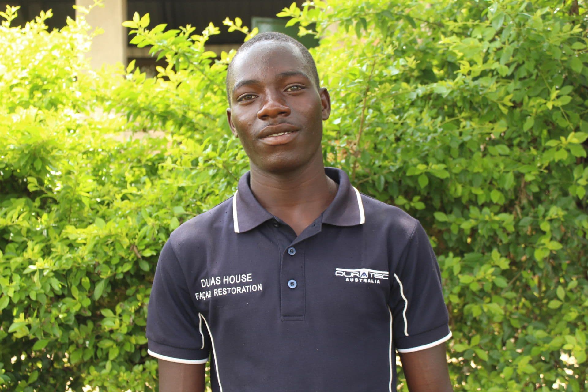 Moses at one of KYDP’s certificate giving ceremonies Moses at one of KYDP’s certificate giving ceremonies